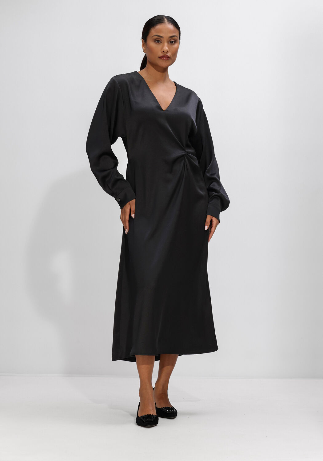 Zwarte RIANI Maxi jurk 636170-4348 - large