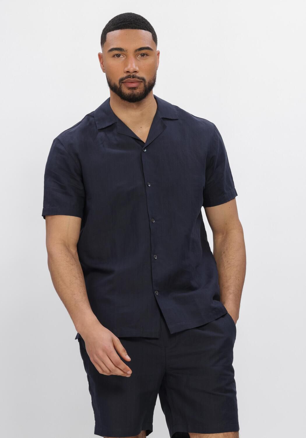 Blauwe WAHTS Casual overhemd TANNER - large