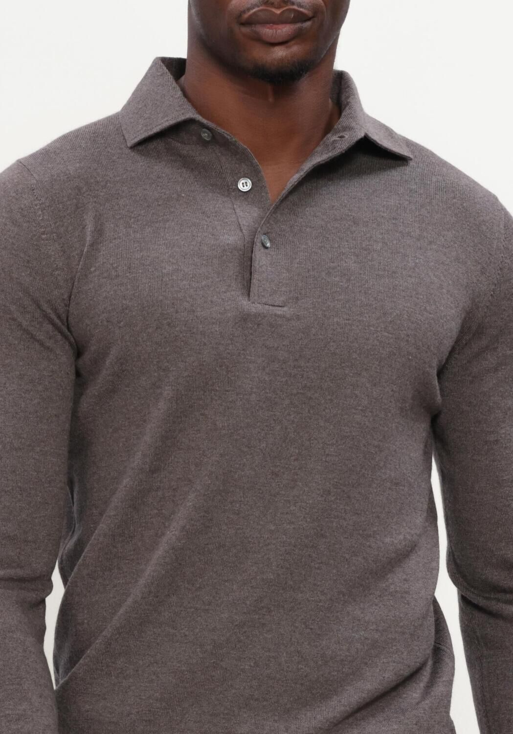 Taupe GRAN SASSO Polo POLO L/SLV - large