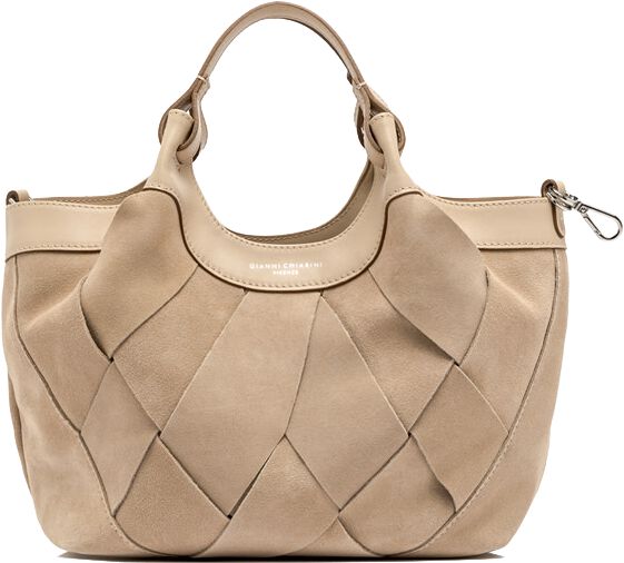 Gianni Chiarini Gianni Chiarini Schoudertas Dames Dua 12349, Materiaal: Suède, Kleur: Beige