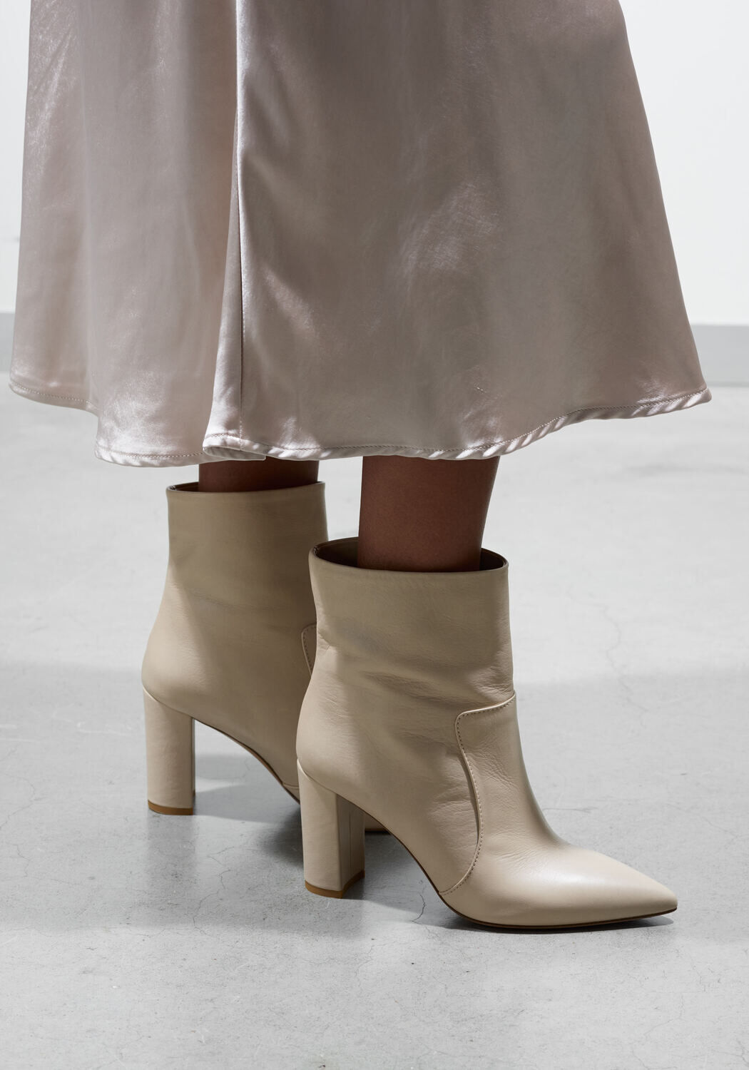 Witte LINA LOCCHI Enkellaarsjes L1170 - large