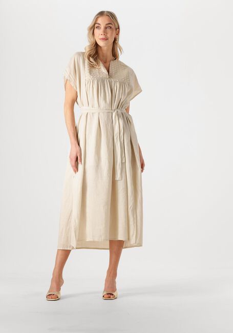Beige GREEK ARCHAIC KORI Maxi jurk 430825 - large