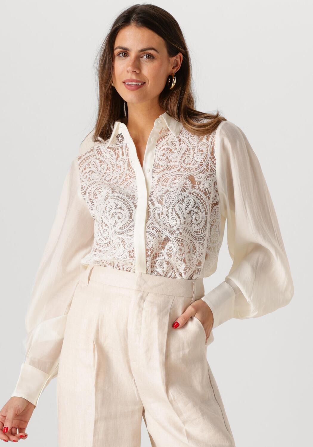 Copenhagen Muse Top Dames Molly Shirt, Maat: L, Kleur: Gebroken wit