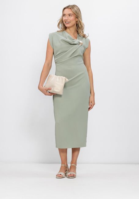 Groene LINA LOCCHI Midi jurk LL-ALESSANDRA - large