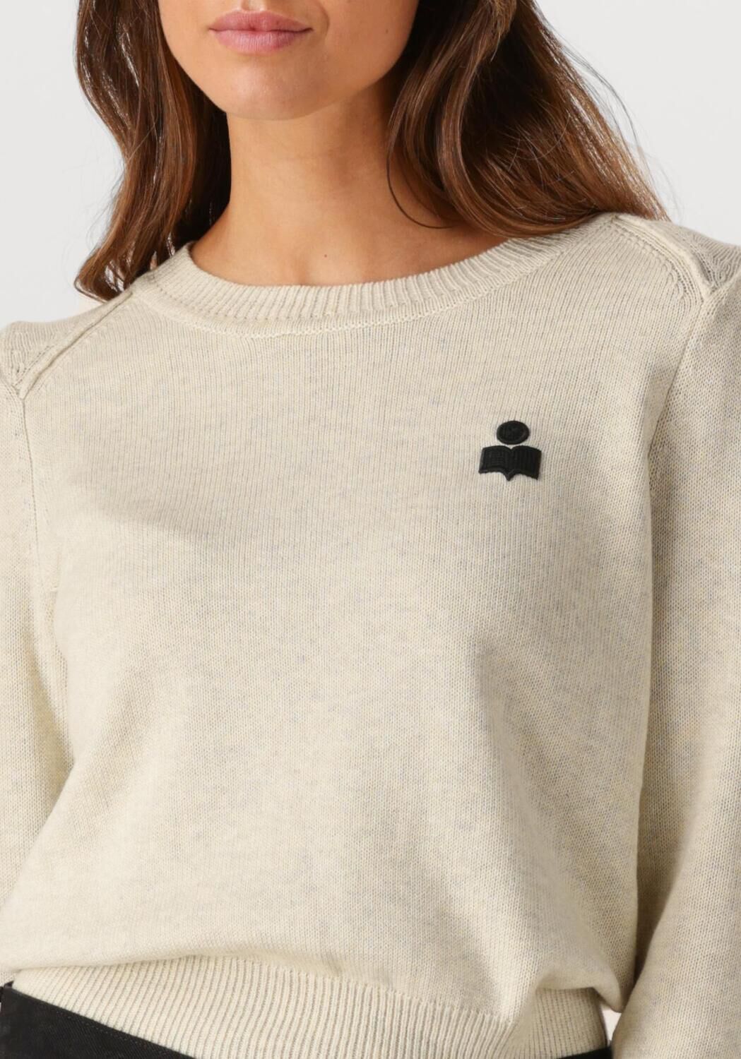 Ecru MARANT ETOILE Trui ABELLE-GZ 25APU0733FA - large