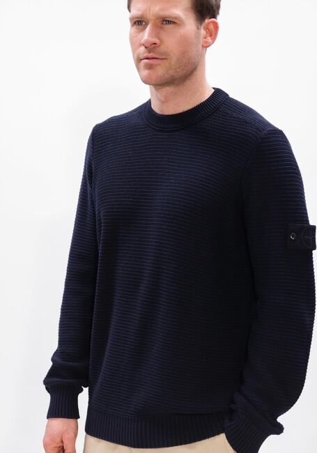 Donkerblauwe STONE ISLAND Trui CREW NECK S00FA - large
