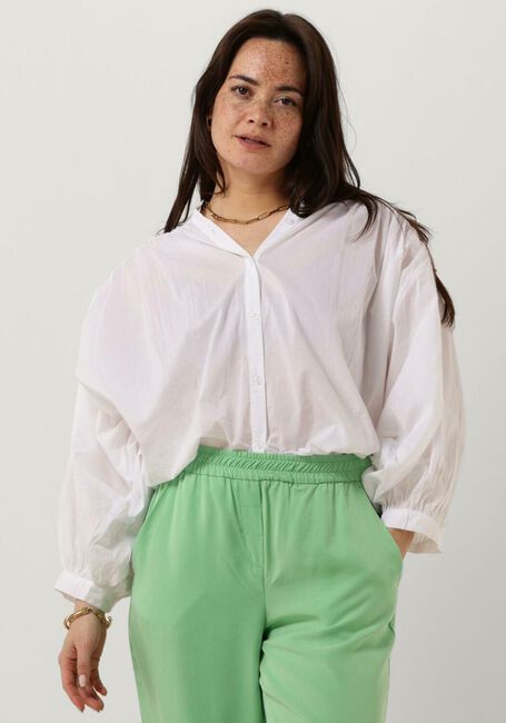 Witte SUMMUM Blouses BLOUSE COTTON VOILE - large