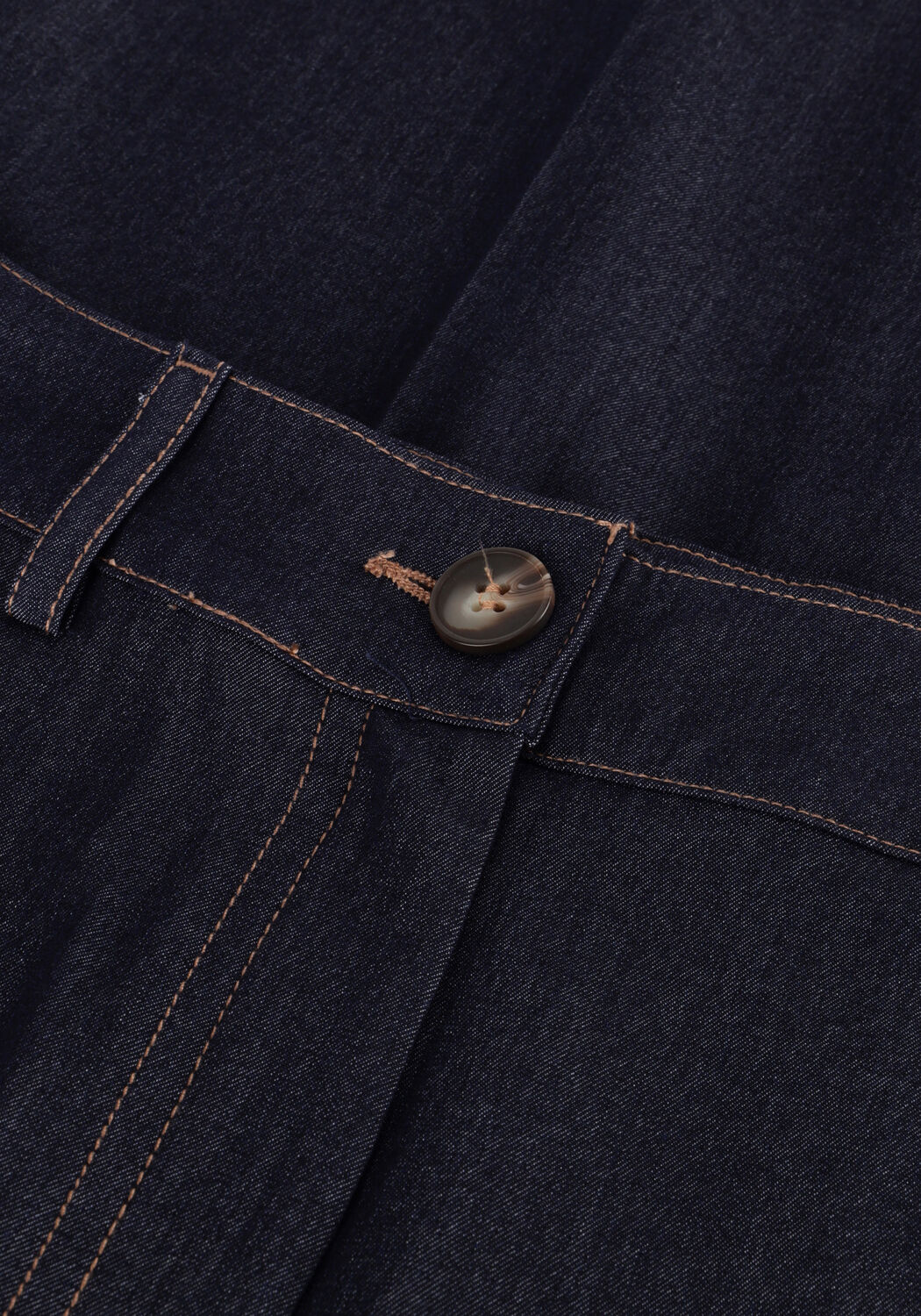 Donkerblauwe CO'COUTURE Pantalon TERRY DENIM LONG PANT - large