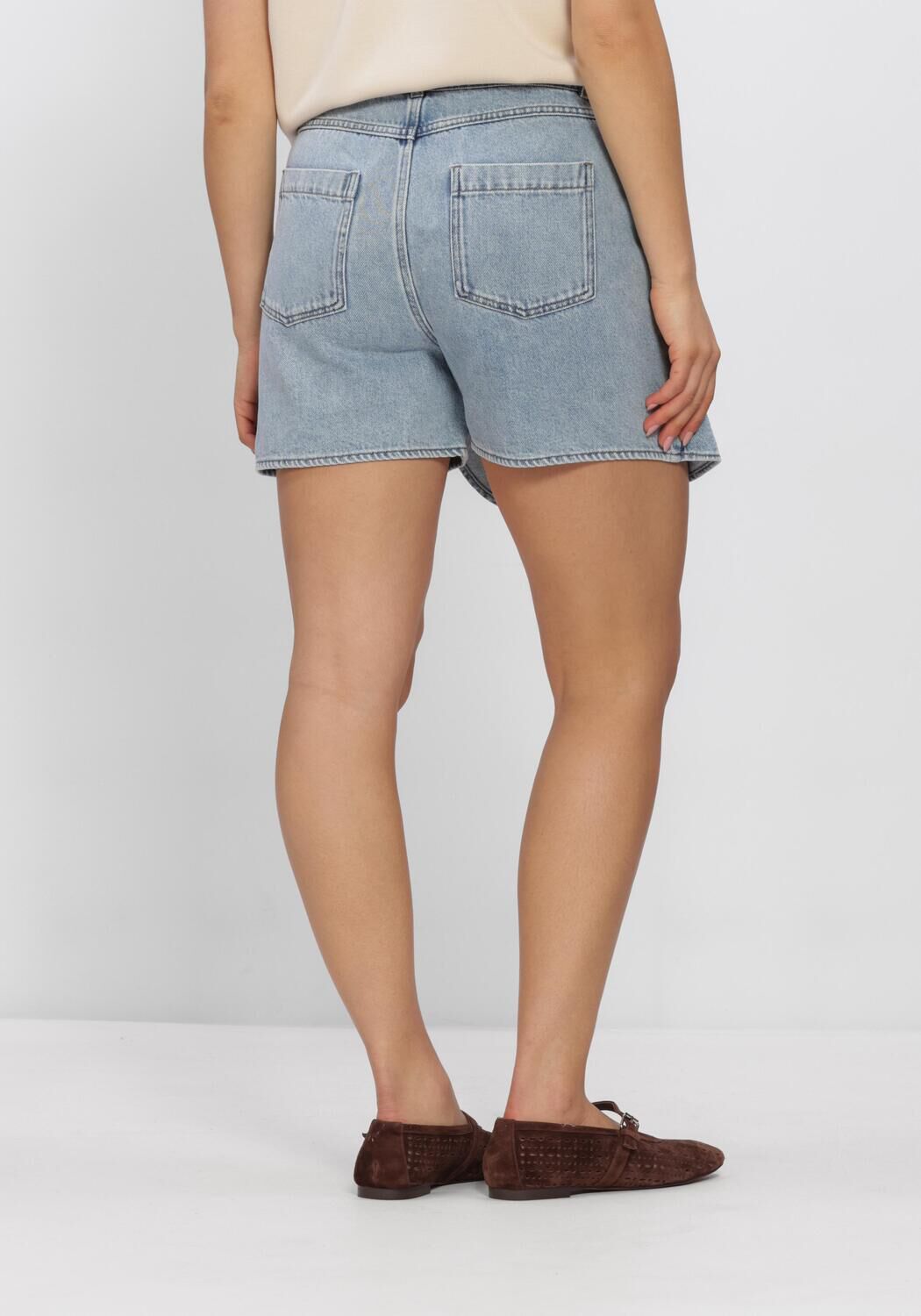 Lichtblauwe CO'COUTURE Shorts ASJACC WRAP DENIM SKORT - large