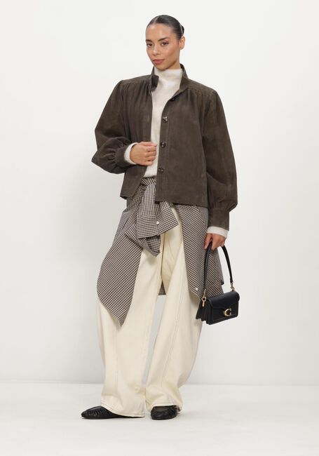 Zwarte SECOND FEMALE Jack ZONIE SUEDE JACKET - large