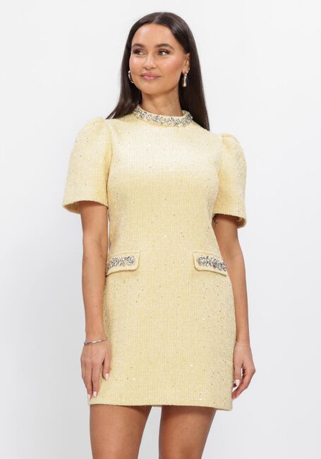 Butter yellow LINA LOCCHI Mini jurk LL-AGNESE - large