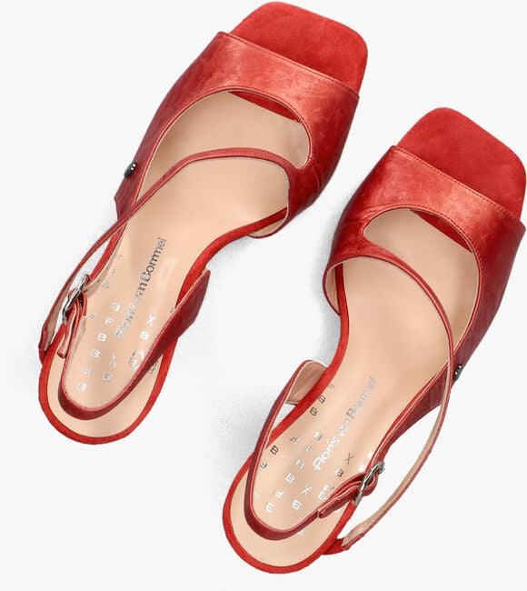 Rode FLORIS VAN BOMMEL Slingbacks SFW-90065 Rode FLORIS VAN BOMMEL Slingbacks SFW-90065 - large