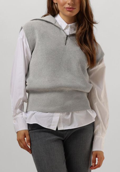 Grijze PENN & INK Spencer 283 JUMPER - large