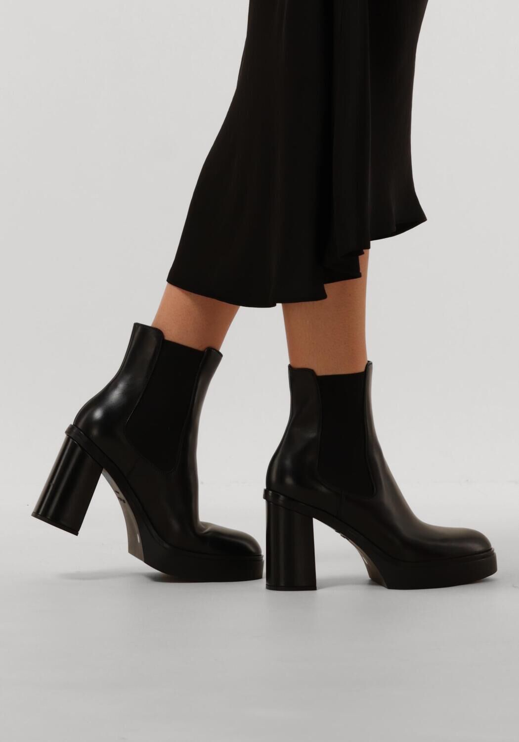 Zwarte SANTONI Enkellaarsjes 70512 LED - large