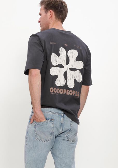 Donkergrijze THE GOODPEOPLE T-shirt TEX - large