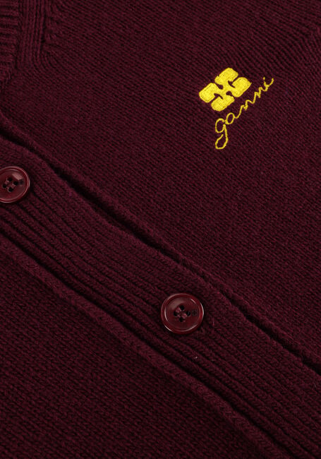 GANNI CORE FUTURE WOOL MIX CARDIGAN - large