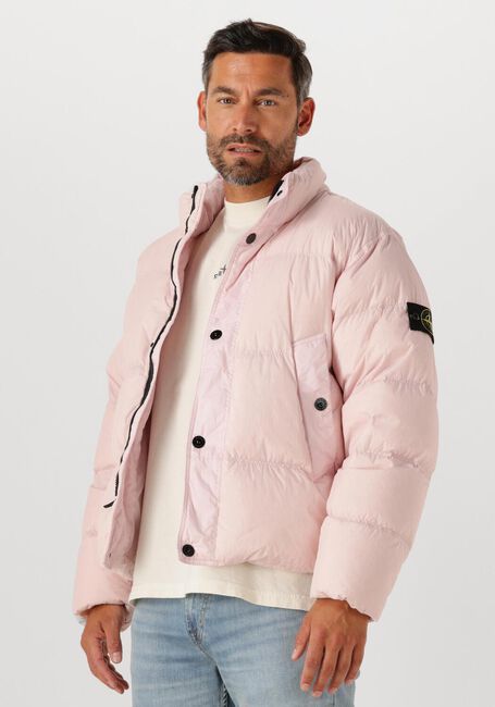 Lichtroze STONE ISLAND Gewatteerde jas BOMBER - large