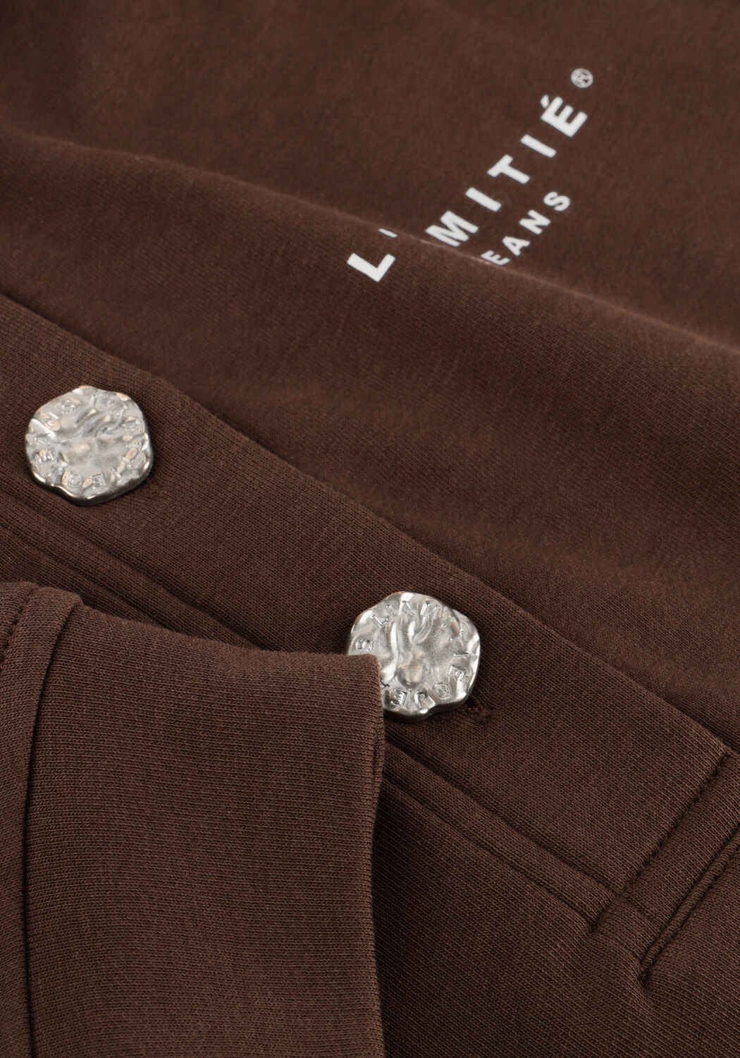 Bruine HAUTE L'AMITI&Eacute; Sweater POLO LOGO SWEAT - large