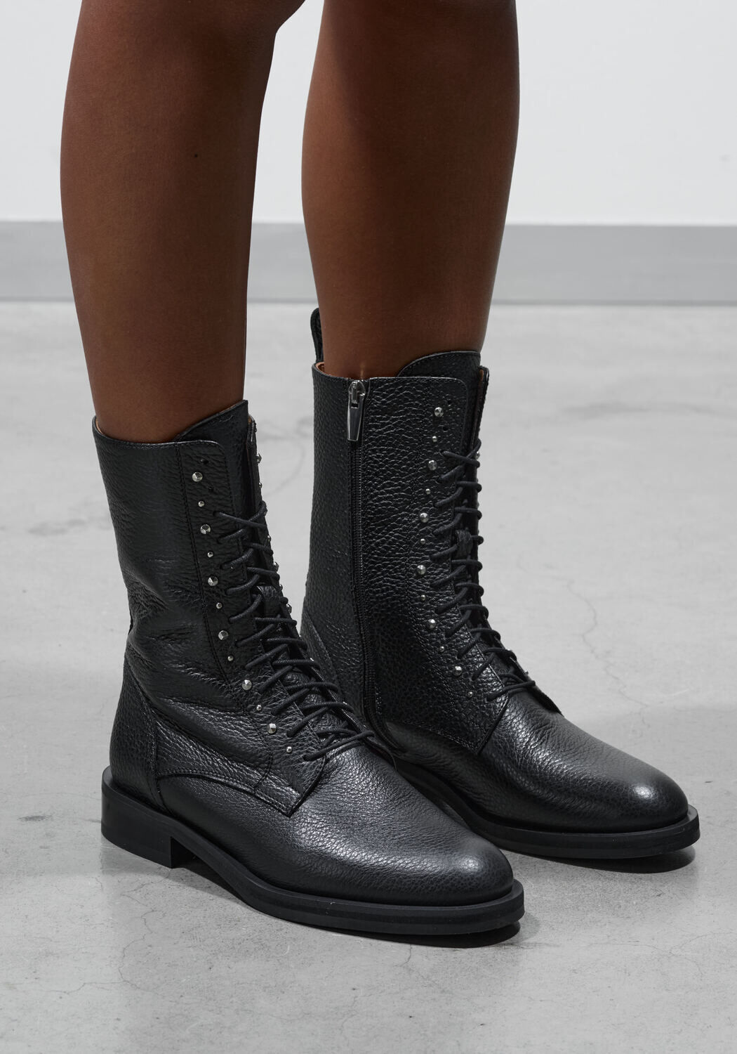 Zwarte STEFANO LAURAN Enkellaarsjes B5666 - medium