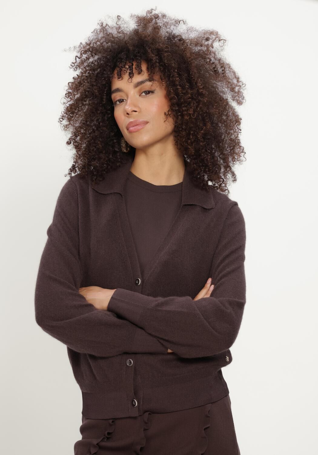Bruine MARC CAIN COLLECTION Vest CARDIGAN - large