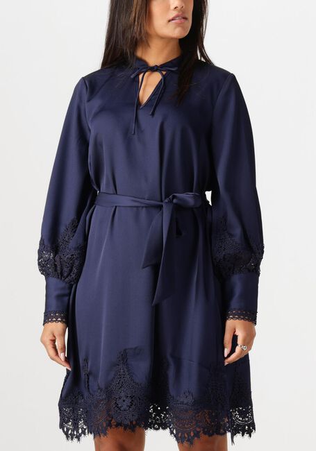 Donkerblauwe BRUUNS BAZAAR Mini jurk FELICIA DRESS - large