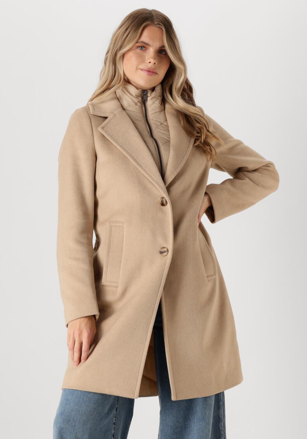 Beaumont Gewatteerde Jas Dames Skylar, Maat: 40, Kleur: Zand