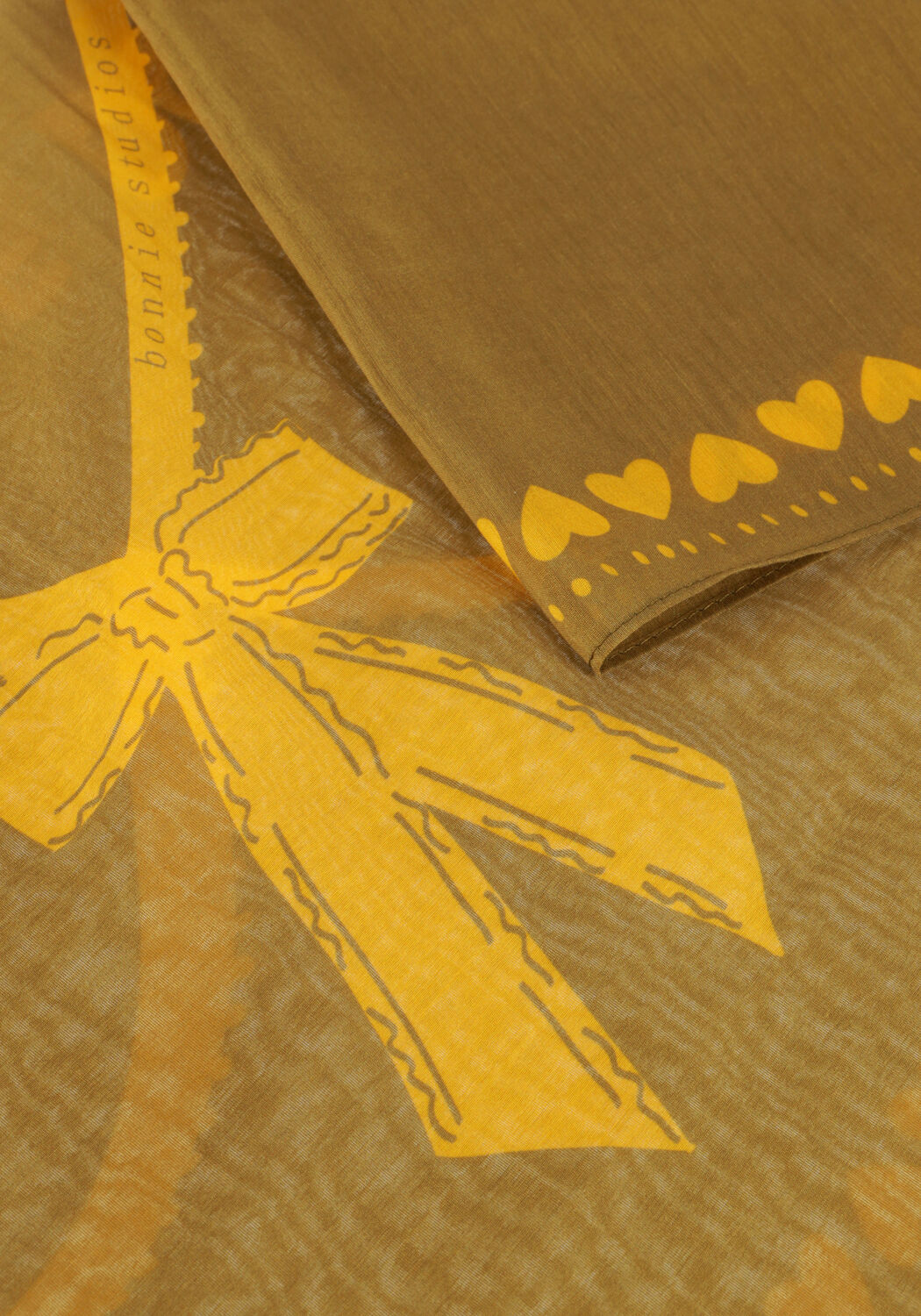 Khaki BONNIE STUDIOS Sjaal LOVE ME DO SCARF - large