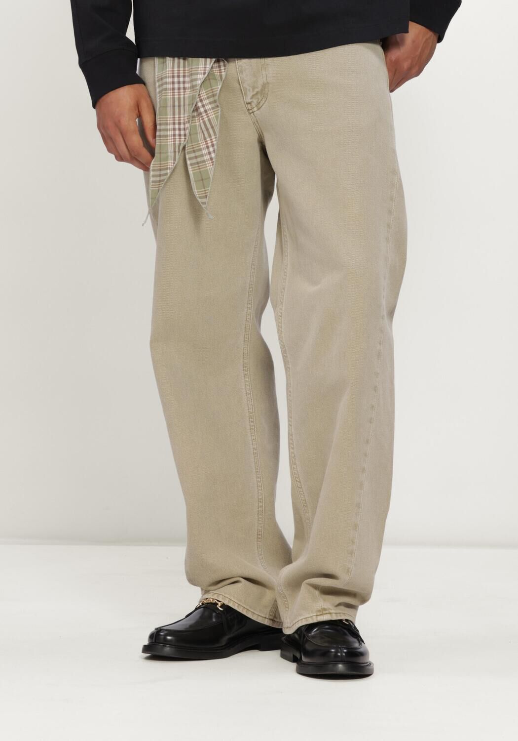 Bruine OLAF HUSSEIN Jeans RELAXED DENIM PANT - large