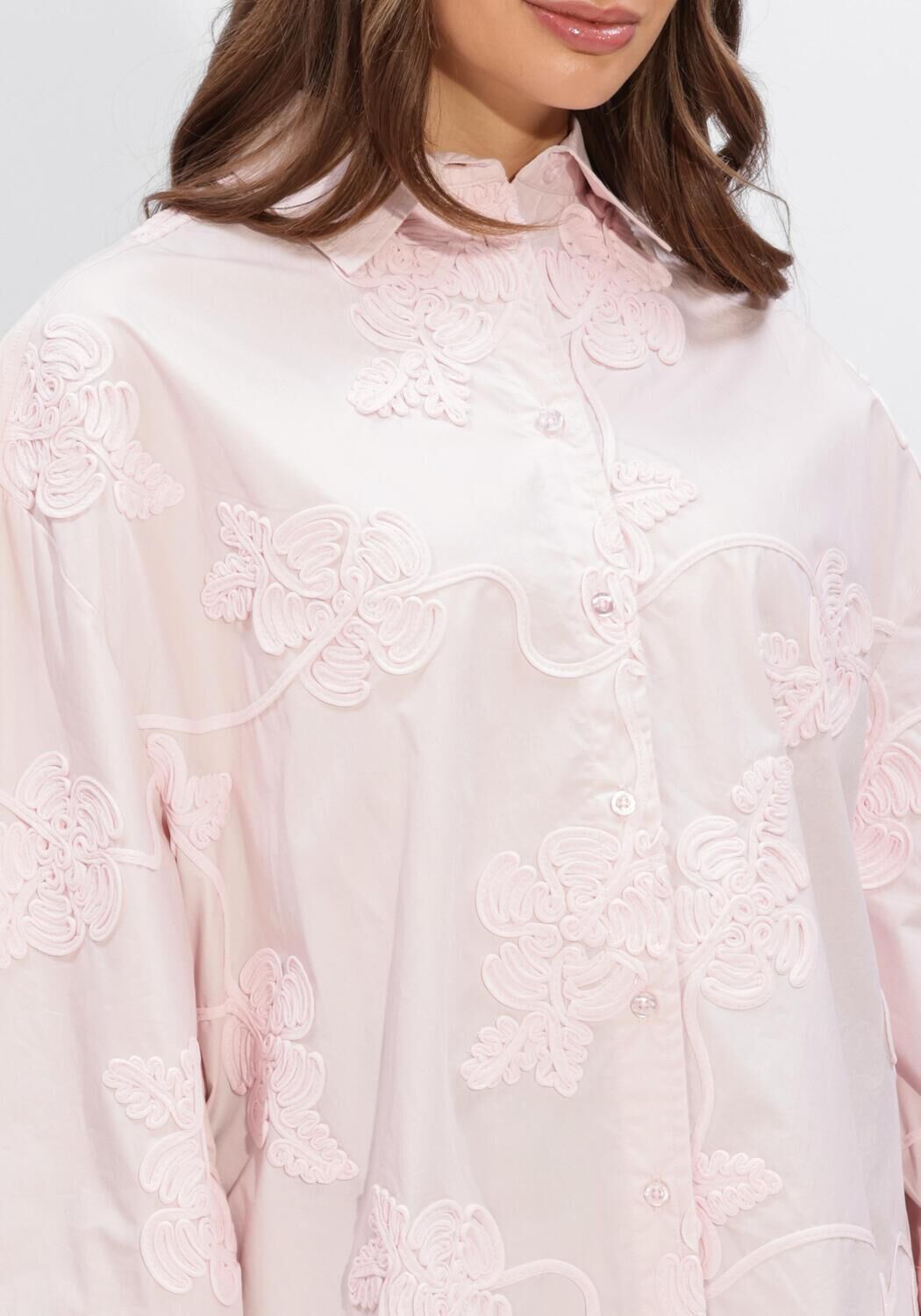 Lichtroze ROTATE Blouses FLOWER OVERSIZED SHIRT - large