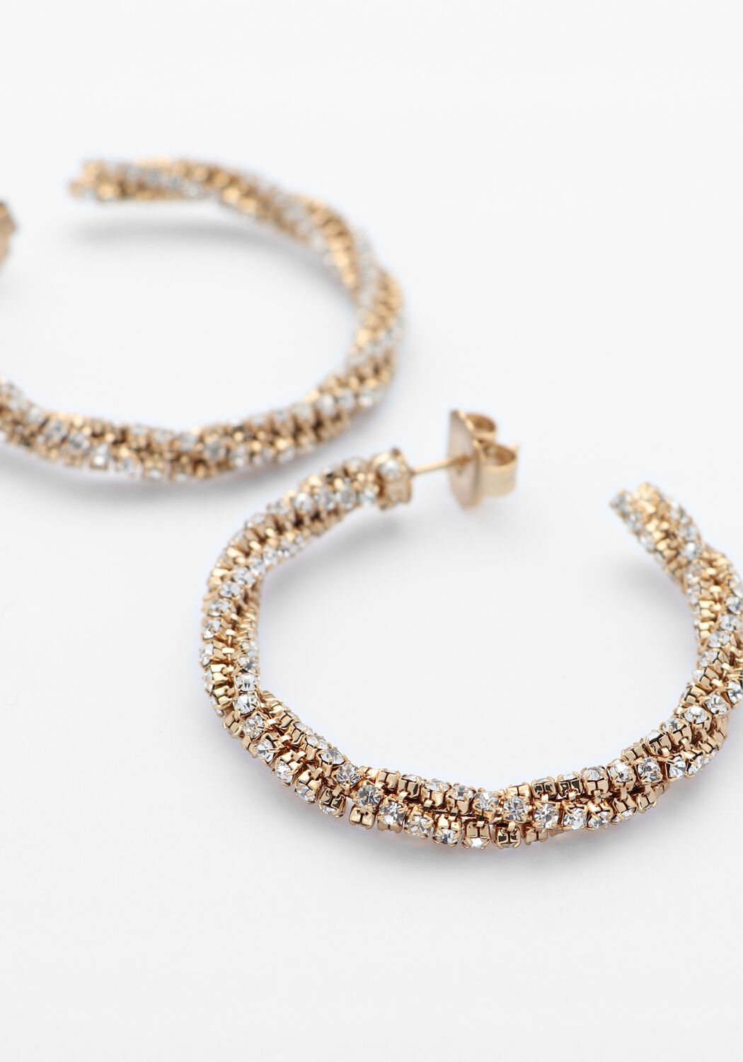 Goudkleurig LOTT. GIOIELLI Sieraad TWISTED TENNIS CREOLE L - large