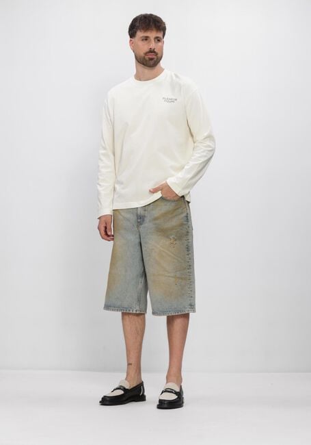 Lichtblauwe FLANEUR Korte broek DENIM SHORTS - large