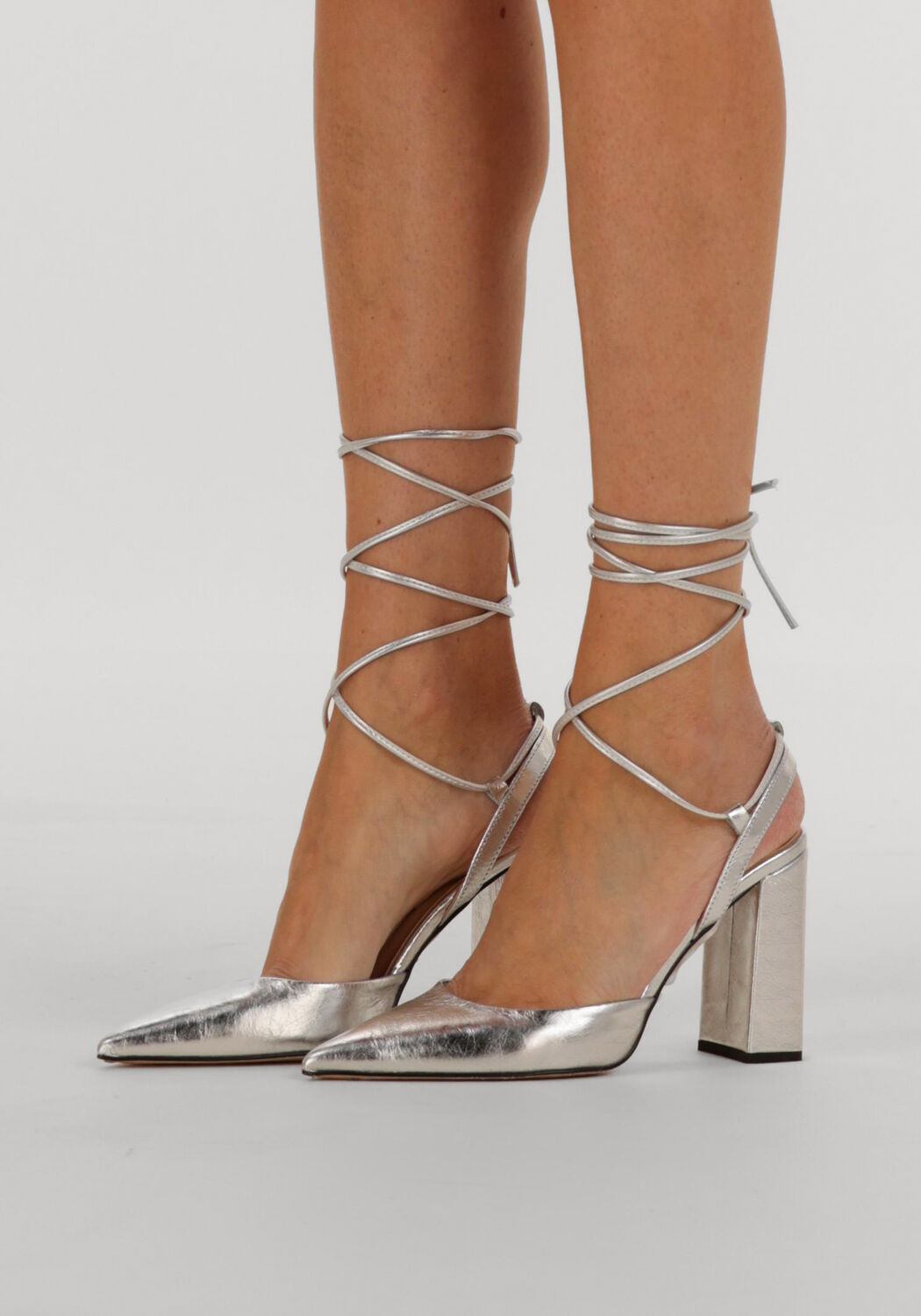 Zilveren NOTRE-V Pumps 27105 - large