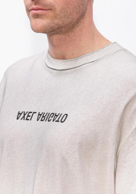 Gebroken wit AXEL ARIGATO T-shirt DISTORT LIGHT T-SHIRT - large