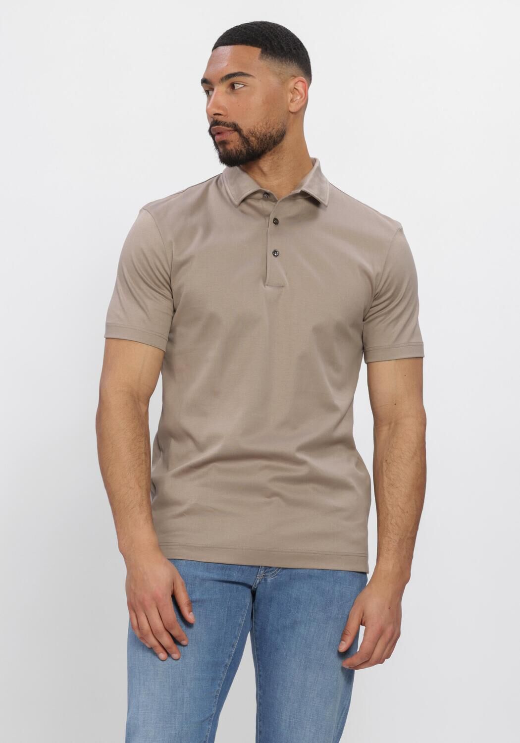 Beige VALENZA Polo SUPIMA POLO SCHILLER COLLAR S/S - large