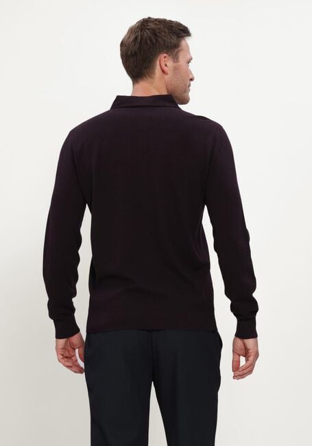 Bordeaux STEFANO LAURAN Trui POLO BUTTON COTTON - large