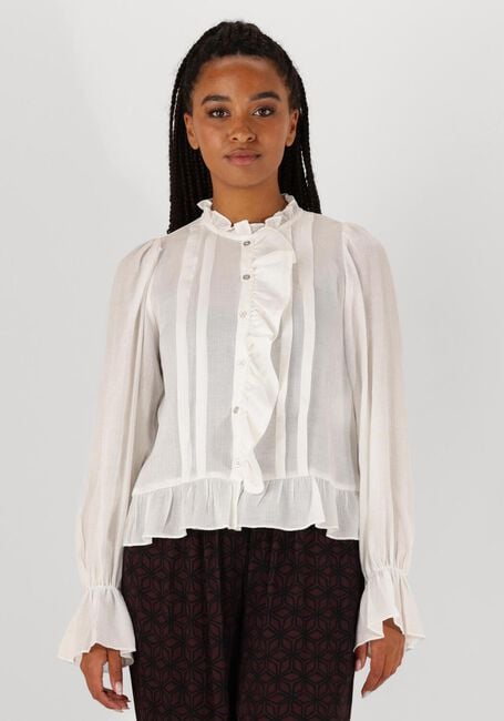 Witte CO'COUTURE Blouses MELINA FRILL SHIRT - large