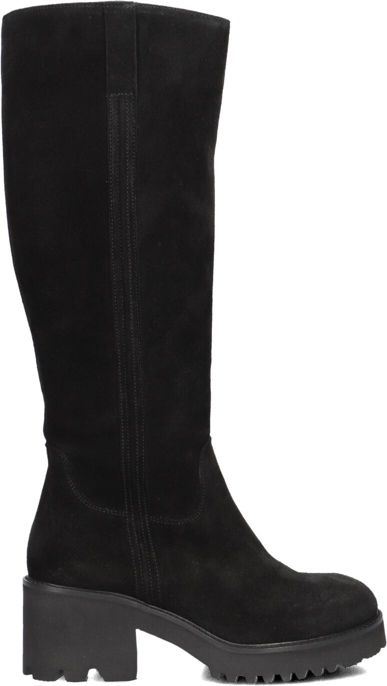 Blasz Hoge Laarzen Dames Evs-5014, Maat: 36, Materiaal: Suède, Kleur: Zwart