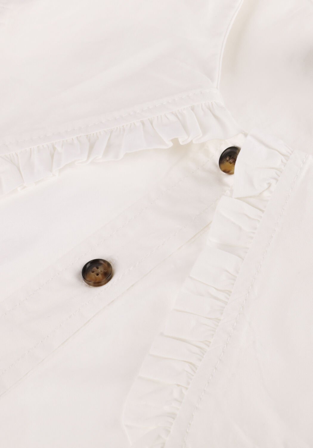 Witte GANNI Top PETER PAN COLLAR SHIRT - large