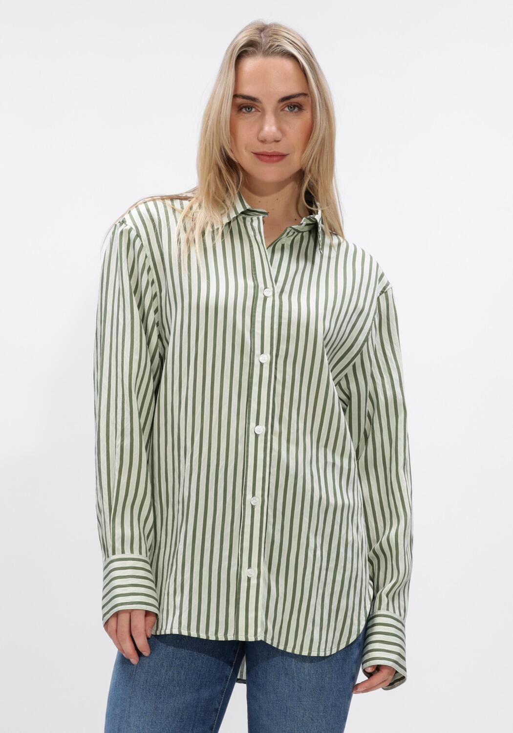 Vanessa Bruno Blouse Dames Georges, Maat: 38, Kleur: Groen afbeelding 1