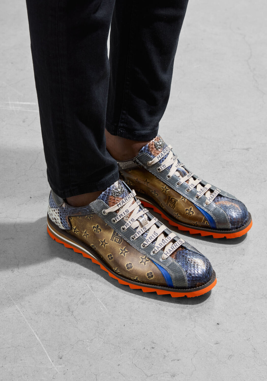 Bruine HARRIS Lage sneakers 0818 - large