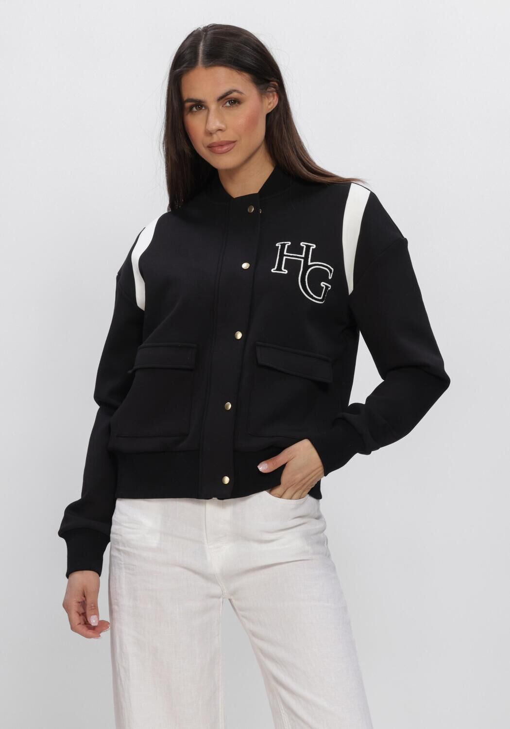 Zwarte HOUSE OF GRAVITY Jack BOMBER JACKET - large