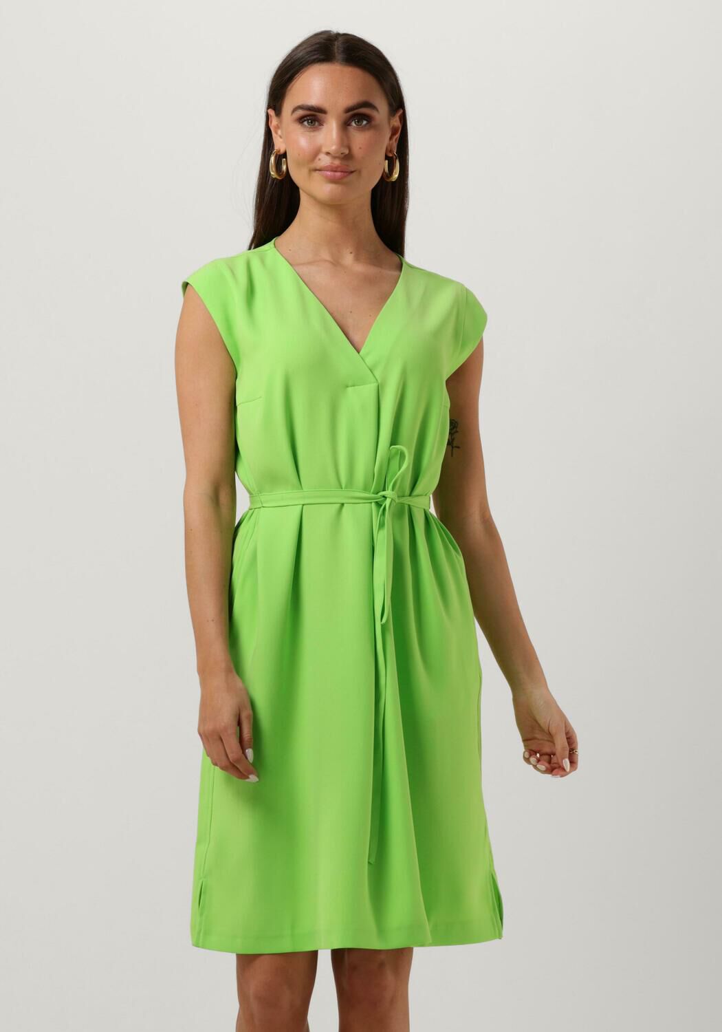 Mos Mosh Mini Jurk Dames Helia Leia Dress, Maat: L, Kleur: Groen