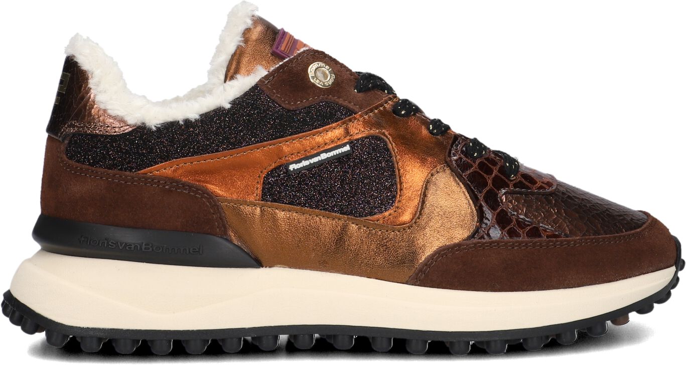Floris van Bommel Lage Sneakers Dames Noppi 34.01, Maat: 37, Materiaal: Suède, Kleur: Bruin