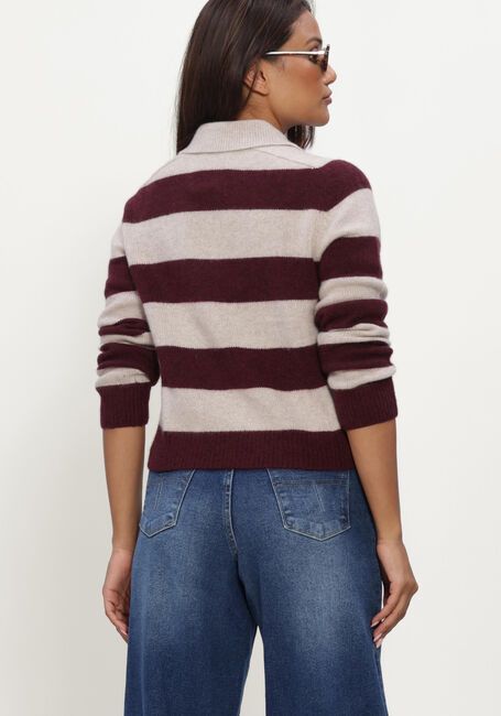 Bordeaux KUJTEN Trui ROYCE STRIPE - large