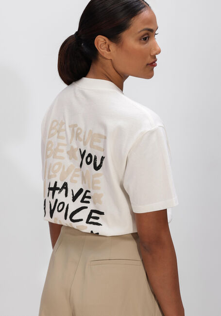 Witte ANINE BING Tops & T-shirts WALKER TEE EMPOWERMENT - large