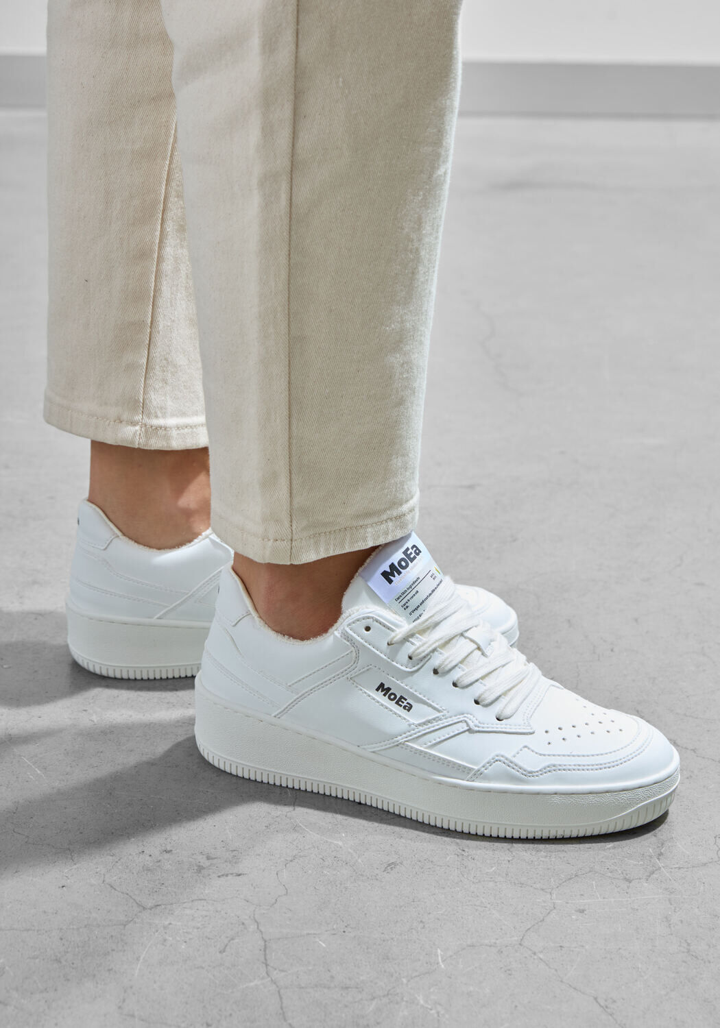 Witte MoEa Lage sneakers MOEA-BASGN1 - large