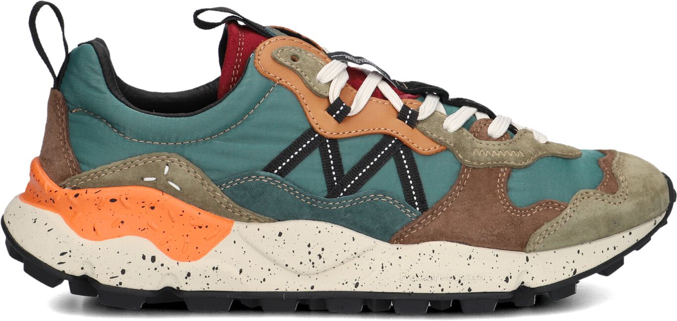 Flower Mountain Lage Sneakers Heren Lenzan Man, Maat: 44, Materiaal: Nubuck