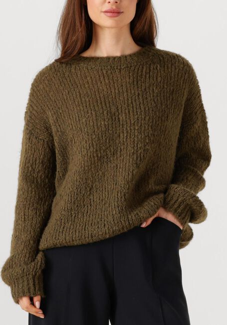 Groene PENN & INK Trui JUMPER W25L246 - large
