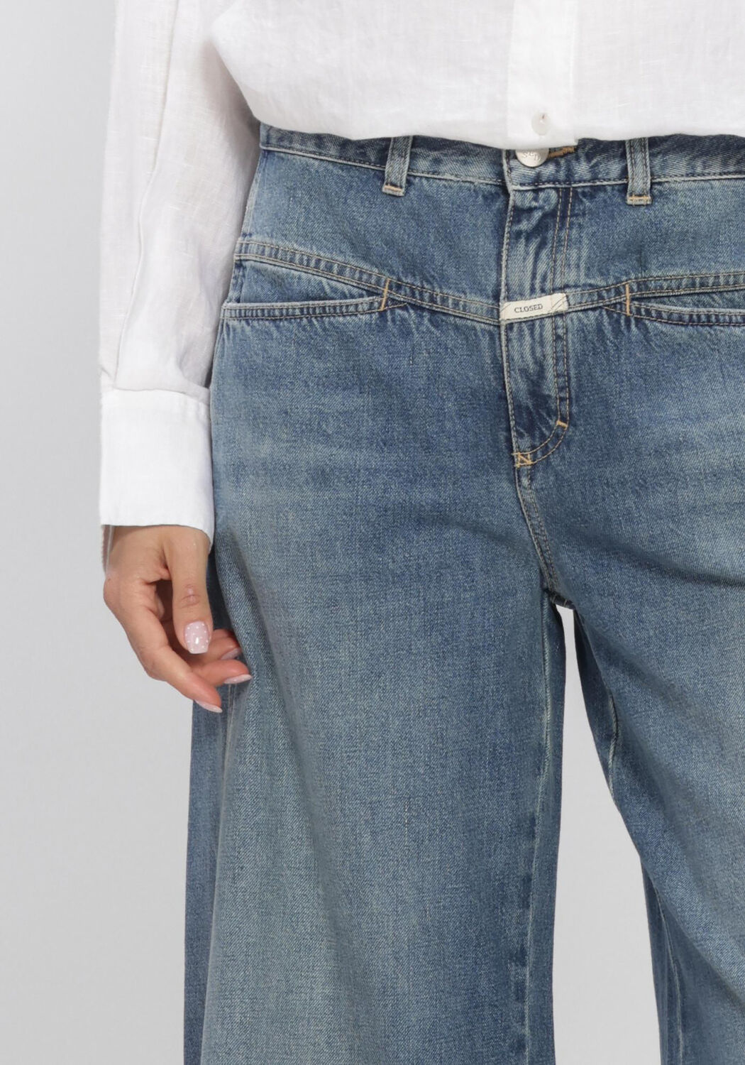 Blauwe CLOSED Wide jeans TORI-X - large