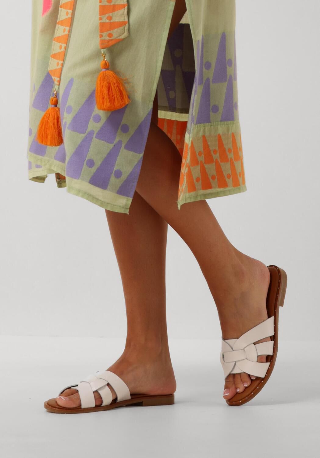 Witte STEFANO LAURAN Slippers LED KNOOP SLIPPER - large